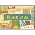 Carolines Treasures Carolines Treasures SB3080MAT Welcome to the Camp Indoor or Outdoor Mat SB3080MAT